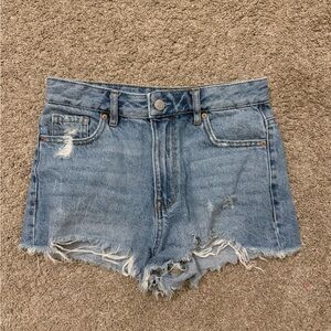 Pacsun denim high rise festival jean shorts that are a size 25.
